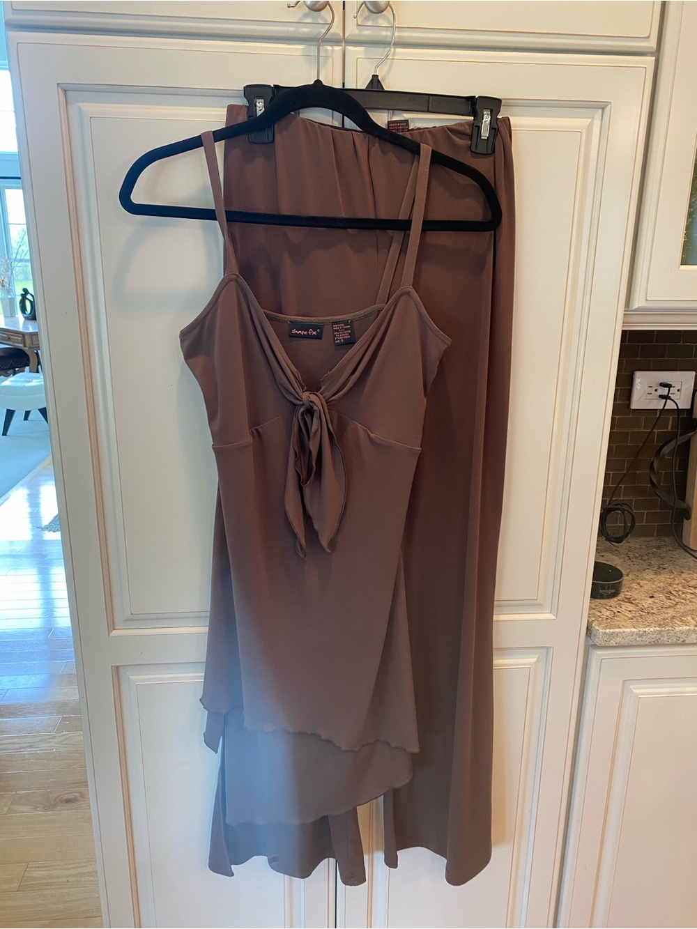 Shape FX Taupe-Brown Pants and Tunic top
